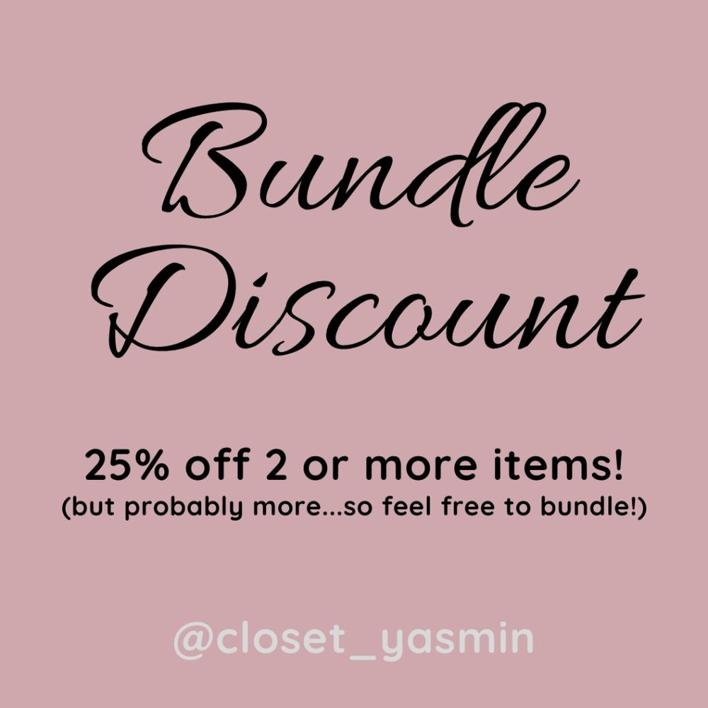 25% off 2 or more Items (Bundle Discount)